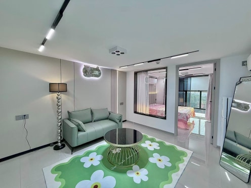 独栋·超寓 奥园城市天地店 奥园小区平层一房一厅精装配智能马桶全新家电拎包入住 1室1厅