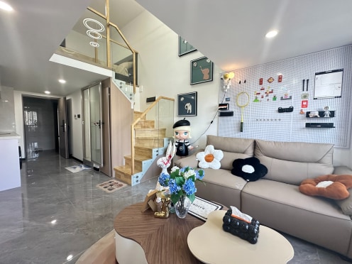 独栋·欧式奢寓 创基店 小区复试一房物业直租民用水电拎包入住 1室1厅