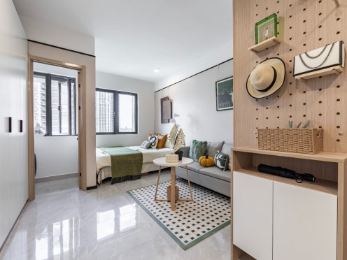 独栋·龙湖冠寓 秀山地铁站店 近1号线地铁口 省妇幼 民水民电 押1付1 步行地铁站400米 开间