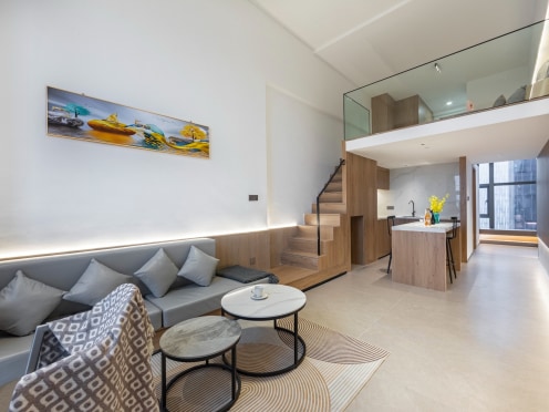 独栋·龙湖冠寓 数智港店 近台江万达金融街商务酒店长租公寓 超大复式一居 可开票包水电 企业出差 台江万达金融街 1室1厅