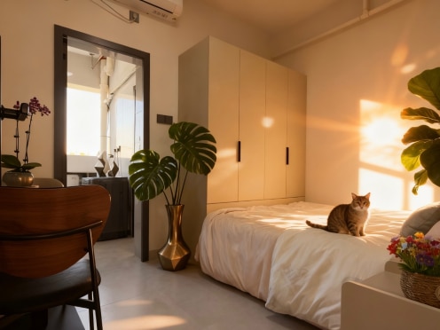 独栋·华仔国际公寓 科学城钻石店 （不短租）全景小区暖心阳台太阳单间爱了吗 1室1厅