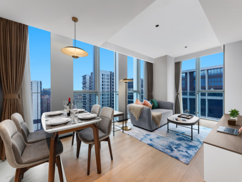 独栋·馨乐庭服务公寓 成都馨乐庭光华公寓酒店 可短租 中坝地铁口附近0中介拎包入住带泳池 2室1厅