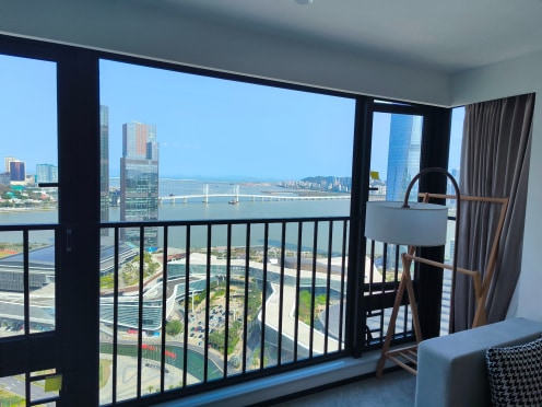 独栋·华府服务公寓 华府公寓琴澳店 直租 南向全海景两房 楼下十字门华发商都 首次出租 2室2厅