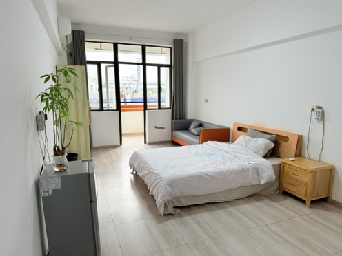 独栋·悦柠寓 悦棠寓·石岐店 无中介，电子科大附近，中山北站对面，近石歧大新，假日广场 1室1厅