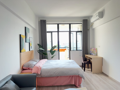 独栋·悦柠寓 悦棠寓·石岐店 大阳台，采光超好，近石歧大信，港口万民汇 开间