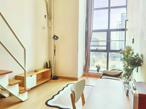 独栋·金地草莓社区 万达广场店 【大LOFT】空间大 采光佳 直租无中介 1室1厅