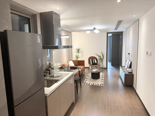 独栋·保利和寓 保利瑜璟阁服务式公寓 网易华为旁保利和寓2室精装修/拎包入住/押一付一民用水电 2室1厅