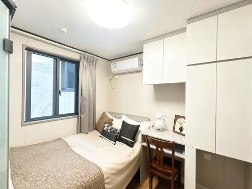 独栋·贝壳新青年公寓 龙漕路店 【研究生入住送水电】3个月起租/地铁口150米/精装小平层/拎包入住/无中介费 开间