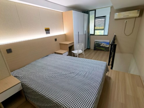 独栋·翔威公寓 江晖店 年租首月租金1300起 近华为海康 温馨浪漫LOFT 精装公寓 5号线江晖路B口 无中介费 押一付一 1室1厅