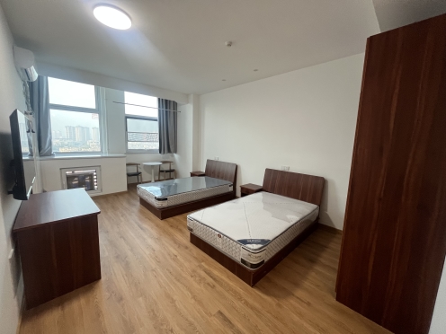 独栋·隆升大厦公寓 幸福公园地铁站店 市人才公寓：距地铁300米 双床房 可短租月付 民水电 1室1厅