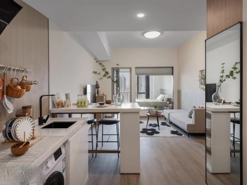 独栋·华润置地·有巢公寓 南三环店 限时超低价！地铁6号线金融城 轻奢MUJI套一 59平大户型拎包入住 1室1厅