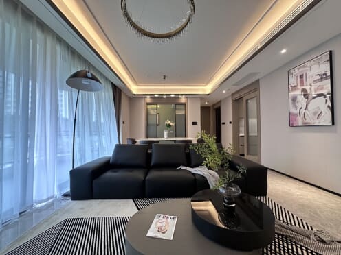 独栋·蓉巢公寓 蓝光未来店 暗黑系 精装套四大阳台 中央空调带地暖0中介费 4室2厅