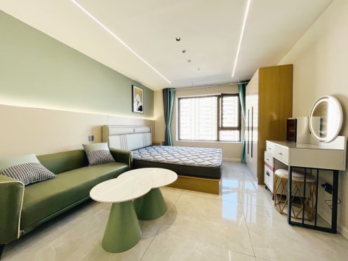 独栋·山西宽寓 华润昆仑御店 可短租，可预付，拎包入住，临近茂业天地 1室1厅