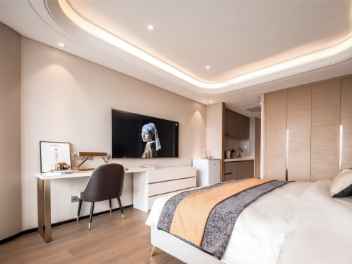 独栋·成都泊寓 交子荟国际公寓 【品质单间K3】金融城差旅优选  月租仅4000出头 包物业 保洁 宠物友好 开间