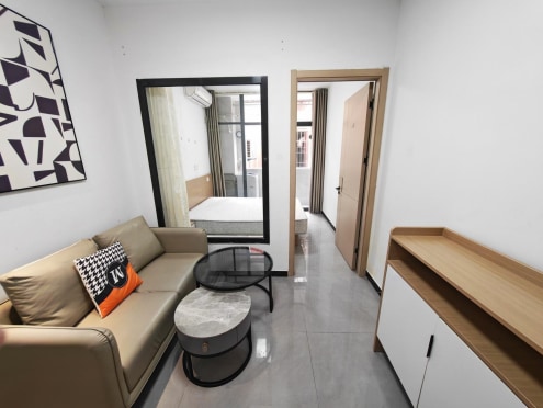 独栋·嘀嗒公寓 后坑前社2店（198/201） 首月半价+民水电+免押金蔡塘地铁站 后坑顶配 一房一厅 198522 1室1厅