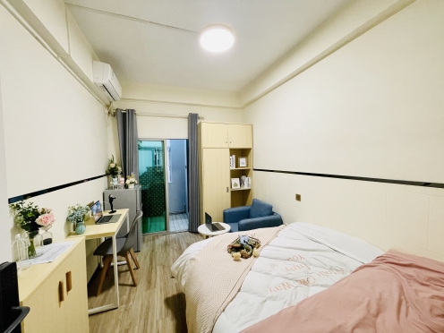 独栋·星窝青年公寓 宝山时代大厦店 空房的价格，公寓的装修 开间