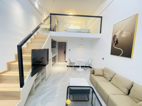 独栋·新利江公寓 古城路店 民用水电！没中介费 押一付一  古城路 豪华复式 拎包入住 1716H 1室1厅