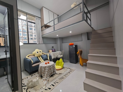 独栋·新利江公寓 朝阳店 火车站 天湖精装营B4 1室1厅