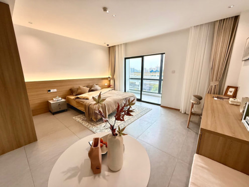 独栋·紫荆阁服务式公寓 南湖区店 公寓直租 禁止带猫狗 南湖区广益路万达一个月也租长租更优惠 高端人士公司高管企业老板集中地 1室1厅