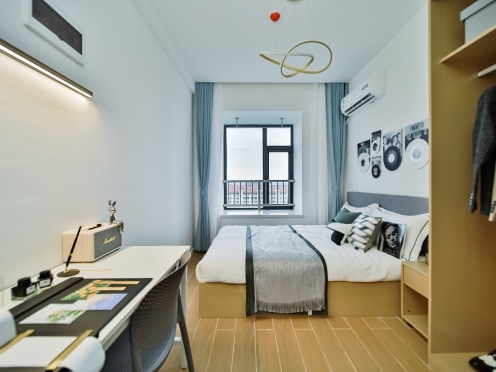 独栋·柚米寓 南京铁北红山路柚米社区 【红山公寓一居室直租】背靠景区商圈地铁 生活交通便利 超大公区免费健身 停车方便 1室1厅