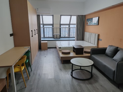 独栋·柚米 乐之家公寓广石路店 4号线广石路地铁口！精装一居超大外窗 限时特惠！民用水电 1室1厅