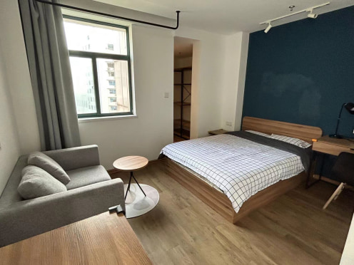 独栋·柚米 无锡三阳广场柚米寓 三阳广场地铁口 精装公寓 边套4个月起！带独立储物空间 拎包入住 押一付一 1室1厅