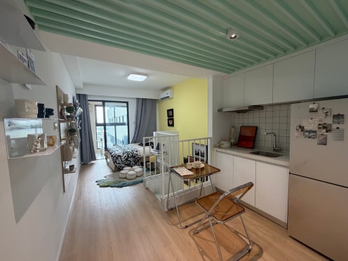 独栋·柚米 阡集创社区 紫竹高新区旁 loft复试 民用水电 带阳台 1室1厅