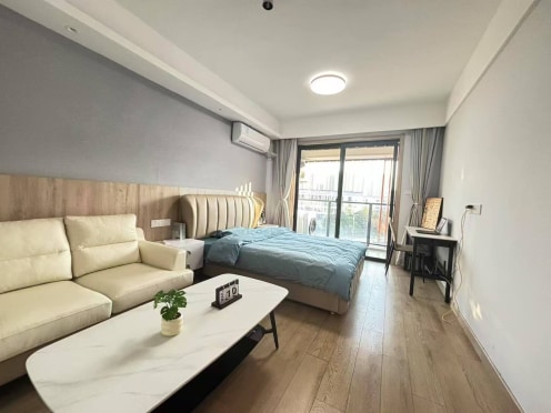 独栋·柚米寓 善城公寓 近嘉善县南站 整租一室 无中介费 租期灵活 民用水电气 1室1厅