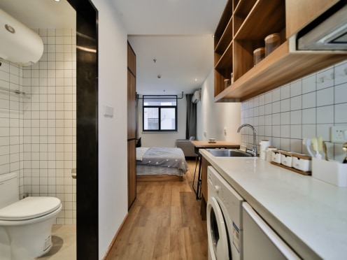 独栋·柚米寓 无锡三阳广场店 公寓直租可短租 包网费 押一付一 可做饭  无停车位 1室1厅