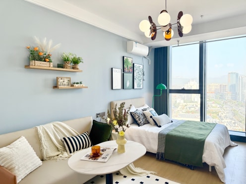 独栋·柚米寓 义乌宝龙世家 佛堂镇新店开业企业享特惠 整租一室享全新家具电 0中介费 1室1厅