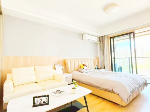 独栋·柚米寓 善城公寓 嘉善县白水塘公园旁 一室出租 民用水电气 0中介费 1室1厅