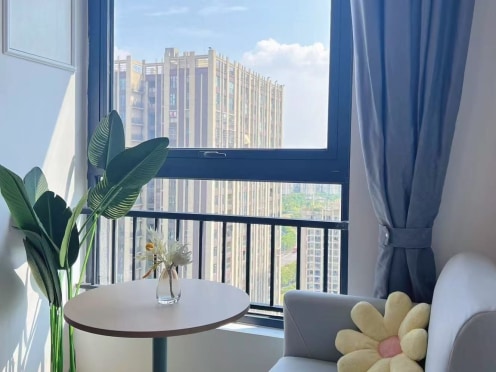 独栋·柚米 重庆嘉瑞大道柚米社区长租公寓 6号线地铁房 整租家具家电全 停车方便 1室1厅