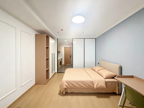 独栋·柚米寓 青创柚米寓 新春直租【实拍真房源】佛堂镇宝龙广场隔壁民用水电 整租一室 新店开业特惠 0中介费 1室1厅