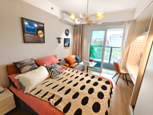 独栋·柚米 城投橙寓柚米社区 开工短租4个月特价 高新区温馨一居朝南带阳台 押一付一无中介费 近东部新城 智慧园港隆广场 1室1厅