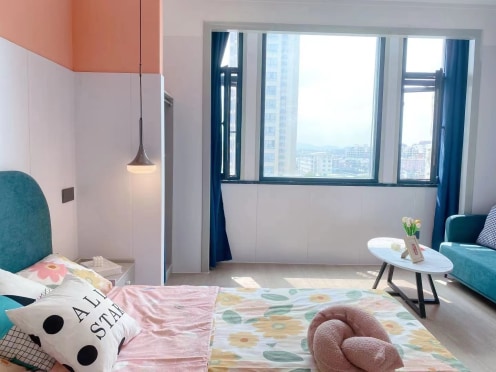 独栋·乐租暖柠公寓 联丰中路店 暖柠公寓联丰店 年租首月减半 现代简约 让你的生活更加精彩 1室1厅