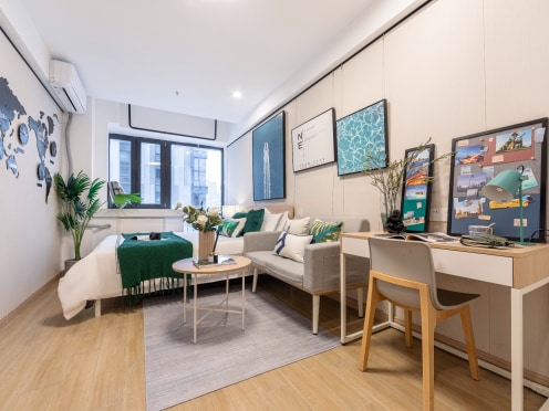 独栋·龙湖冠寓 郑州大学店 【日租&周租特惠】郑州高新区地铁口 精装修一居室 押一付一 可短租月付 1室1厅