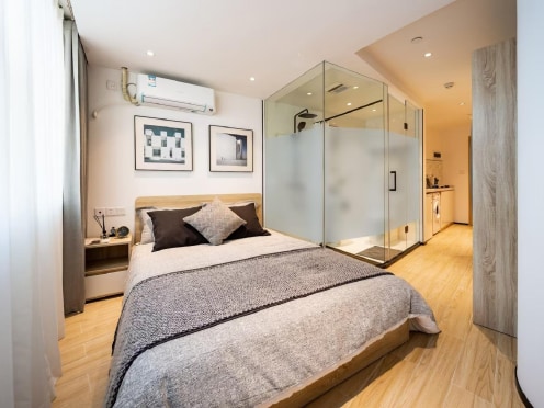 独栋·华润置地·有巢公寓 彩虹北路店 宁波鄞州人民医院押一付一单间A2 1室1厅