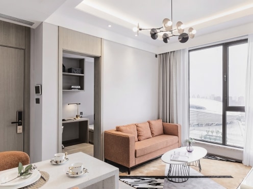 独栋·中海海堂 苏州奥体店 5号线奥体核心园区 书房落地窗两房 押一付一央企直租无中介费 2室1厅