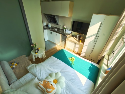 独栋·艾米阳光公寓 虹山东路店 安琪儿/理工大学/昆医附二院/米轨公园/整租直租无中介 开间