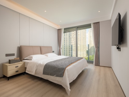 独栋·云锦汇 国际公寓 湖景阳台，酒店式服务，拎包入住 1室1厅