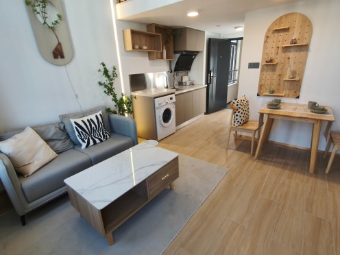 独栋·甲第·小宽公寓 漳州角美店 小宽公寓  宽逸朝南LOFT一房一厅户型 （直租0中介费，免费电影院和健身房) 1室1厅