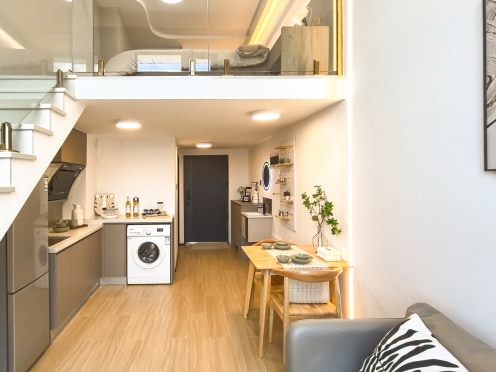 独栋·甲第·小宽公寓 漳州角美店 小宽公寓 宽珑一房一厅户型（直租0中介费）包物业宽带，免费电影院和健身房 1室1厅