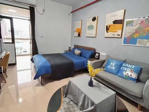 独栋·建方寓 金融高新区店 可开票 办理居住证 水电无差价，公寓直租，拎包入住 开间