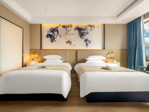 独栋·瓣朵公寓 昆明高铁南站店 悦享舒眠双床/精装无中介/领包入住/七彩云南第一城商圈/春城小窝！ 1室1厅