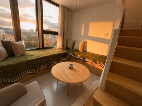 独栋·瓣朵公寓 涌鑫昆明之窗公寓 loft光影间/0中介/首次出租/近大学城/交通便利 1室1厅