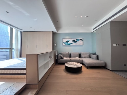 独栋·如米优家 优家-招商大魔方玺荟 孵化园 金融城无中介实拍直租可短租可月付 1室1厅