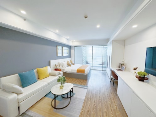 独栋·尔家国际 恐龙园店 毕业季好房推荐:精致阳台 整面储物 可变双床 专属管家D+ 1室1厅