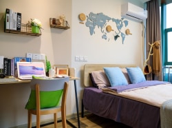 书圣故里对面，近世茂广场、地铁、公园，独卫单间，拎包入住