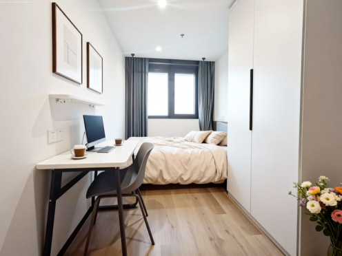 独栋·贝壳海盐公寓 汶水路店 静安大宁保租房2K+限时特价优惠仅限一间+整租一居拎包入住 1室1厅