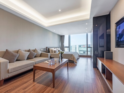 独栋·方隅服务公寓 上海中骏广场方隅服务公寓 中骏广场店 长租特惠 24h管家 免物业宽带费 免费健身房 会议室台球室 1室1厅